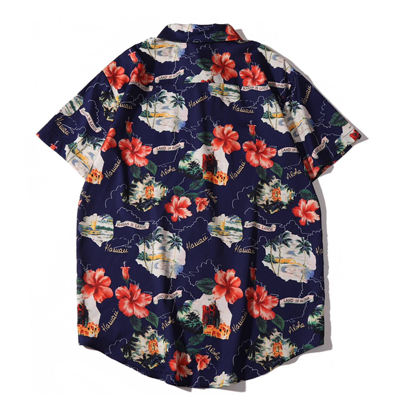 

2021 New Aelfric Eden Tropical Flower Print Hip Hop Shirts Men Streetwear Hawaii Beach Short Sleeve Summer Vacation Casual Oversized Tops Fp, Blue