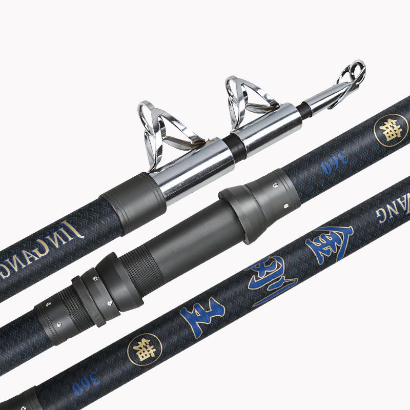 

2.1/2.4/3.0/3.6/4.2/4.5M surf fishing rod high carbon spinning fishing pole distance throwing surfcasting rods A268