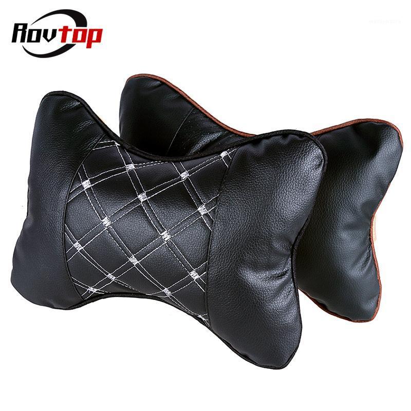 

Seat Cushions Universal Car Head Neck Rest Pillow Headrest Breathe Cushion PU Leather Soft Auto Safety Pad Z2