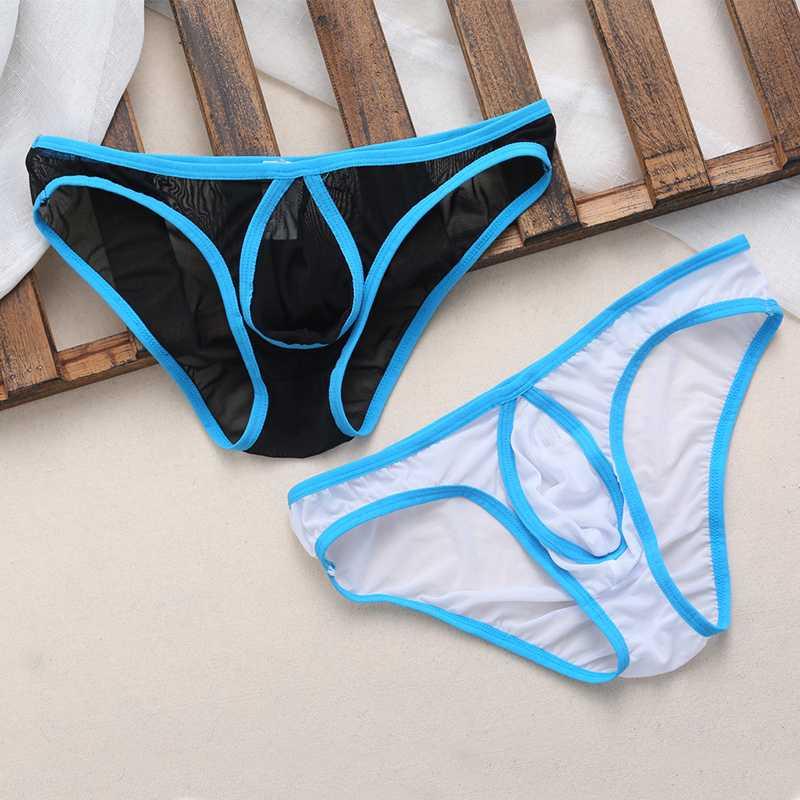 

Men's Mesh Jockstrap Hot Underwear Briefs Thongs Mens Bulge Underpants Men Thong