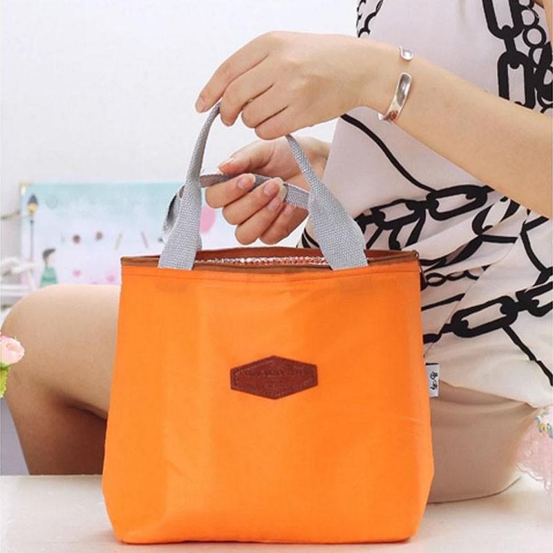 

1pc Portable Waterproof Lunch Bag Container Thermal Insulated Snack Lunch Travel Ice Bag Picnic Carry Totes Home Kitchen Storage