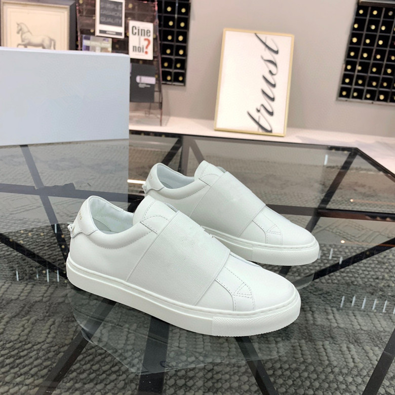 

2022 Top Quality Mens Womens Casual Shoes Fashion Sneakers White Leather Flat Outdoors Daily Dress Party Size EUR 35-46 With Box, Customize