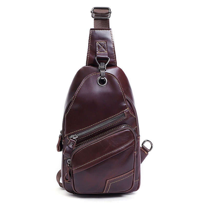 

2020 in Sports the Open Air From Genuine Leather Sling Chest Bag 75v8