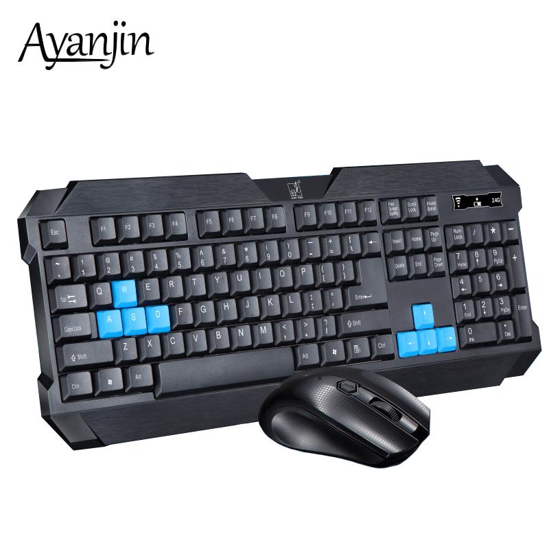 

Intelligent Power Off Wireless Keyboard and Mouse Set Sa Keycaps Splash Water USB Keyboard Wireless Mouse Keyboards For Laptop