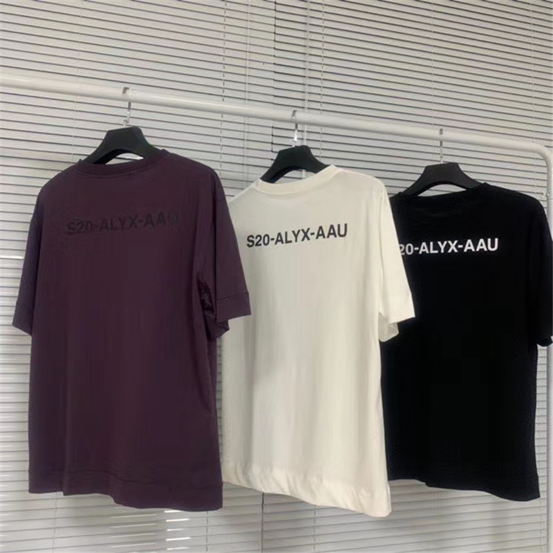 

2021 New Oversized T-shirt Men Women 1017 Alyx 9sm T-shirts 1:1 High-quality Tee Cotton Jersey Tops Eu/us Size 42u8