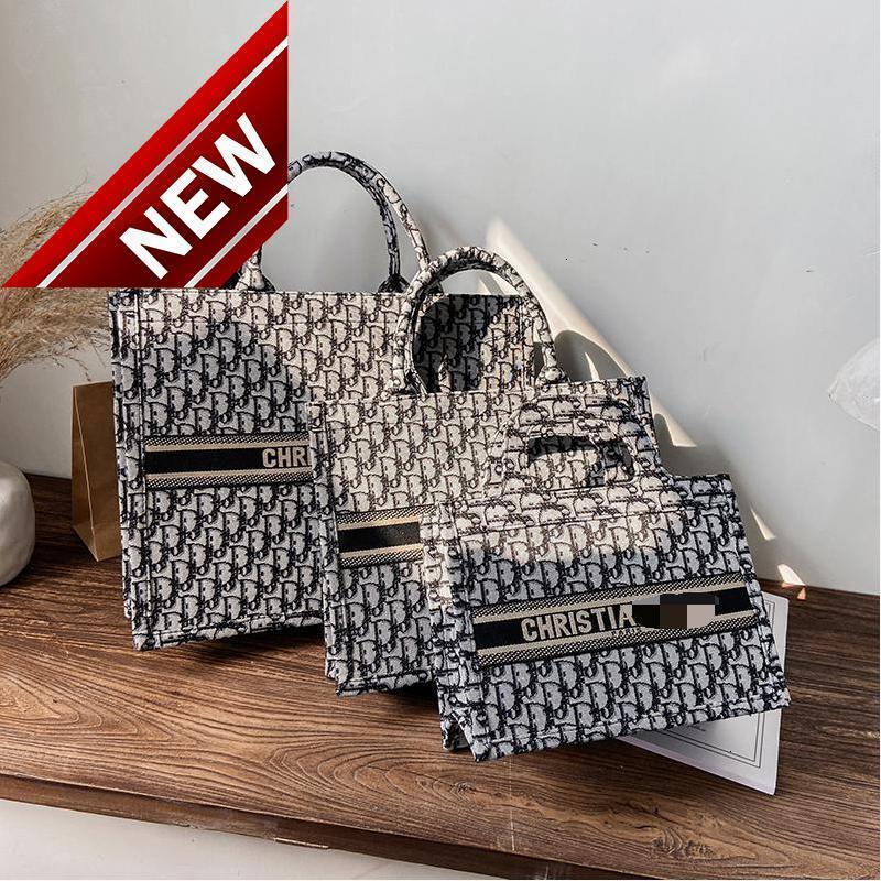 D-word Large Capacity Women's 2022 New Fashion Korean Version One Shoulder Tote Bag Ins Foreign Style Portable Small Square