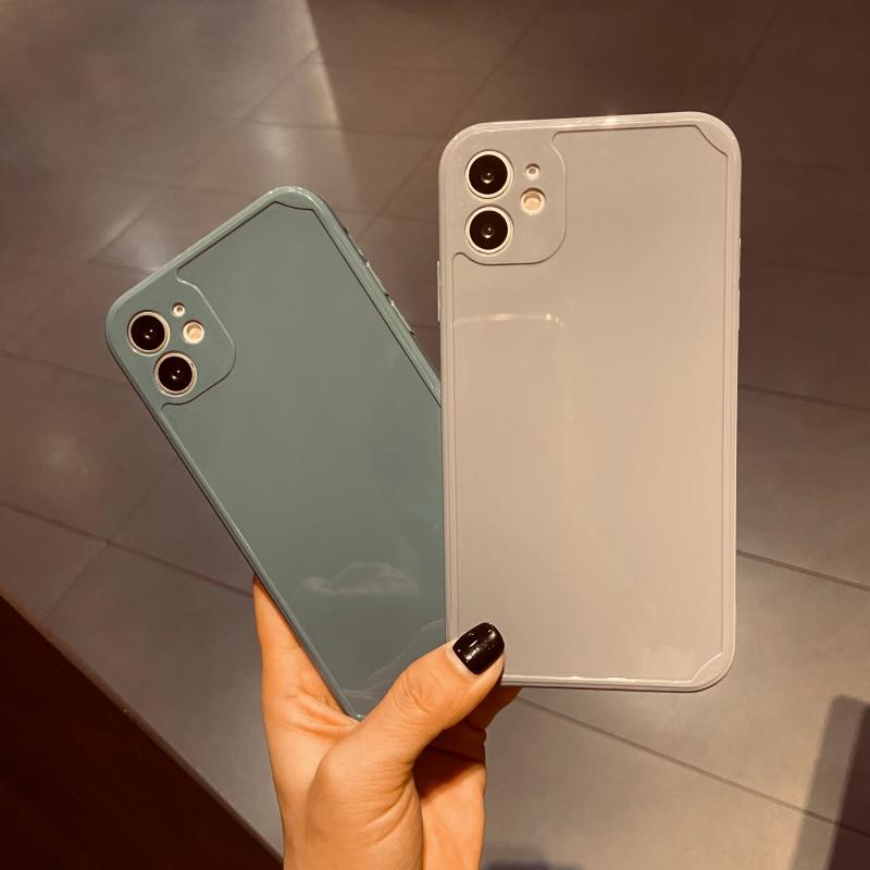 

Pure color case for iphone12 tpu protective back cover, Blue