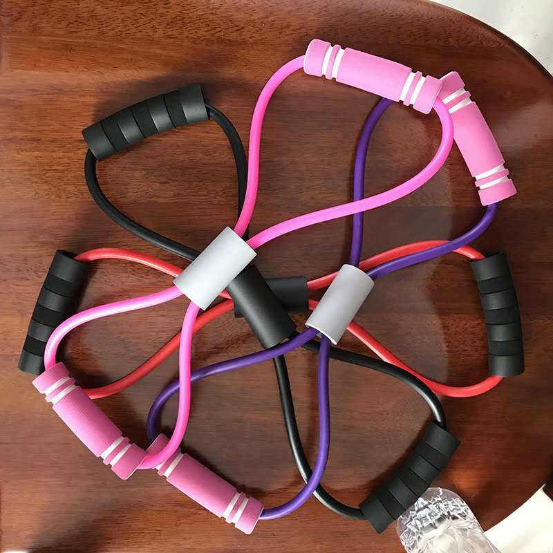 

New Figure 8 puller, figure eight pull rope for girls breast enlargement pull belt bodybuilding yoga breast enlarger wholesale, Random color