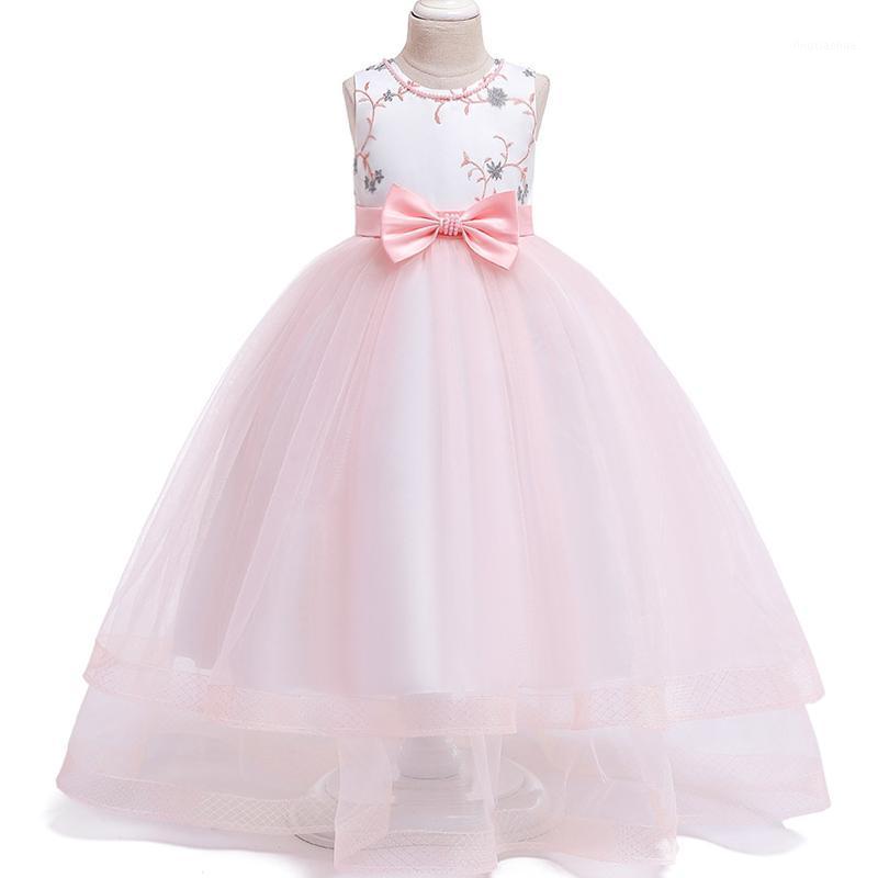 

Kids Dresses For Girls Summer Wedding Dress Girl Princess Dress Teenage Children Evening Party Dresses 4 6 8 10 11 12 13 14 Year1, Champagne