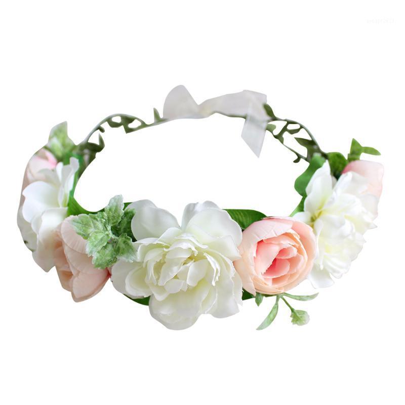 

1pc Flower Headband Cloth Bridal Hair Hoop for Holiday Beach Party1, Style 6