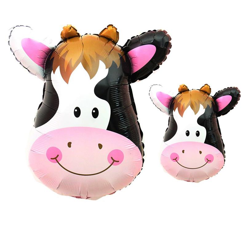 

Party Decoration 2pcs Babyshower Cow Balloon Cartoon Amnimal Aluminium Foil Ballon Birthday Decorations Adult And Kids Year Supplies