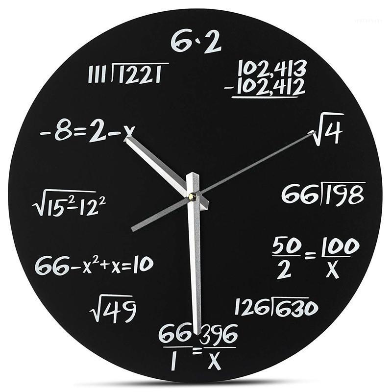 

Math Wall Clock - Unique Wall Clock - Each Hour Marked by a Simple Math Equation1