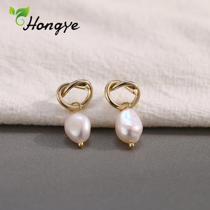 

Dangle & Chandelier 2021 Arrivals Natural Baroque Pearl Dangler Earrings Simple Design Geometric Women Modern Party Luxury Ear Jewelry Whole