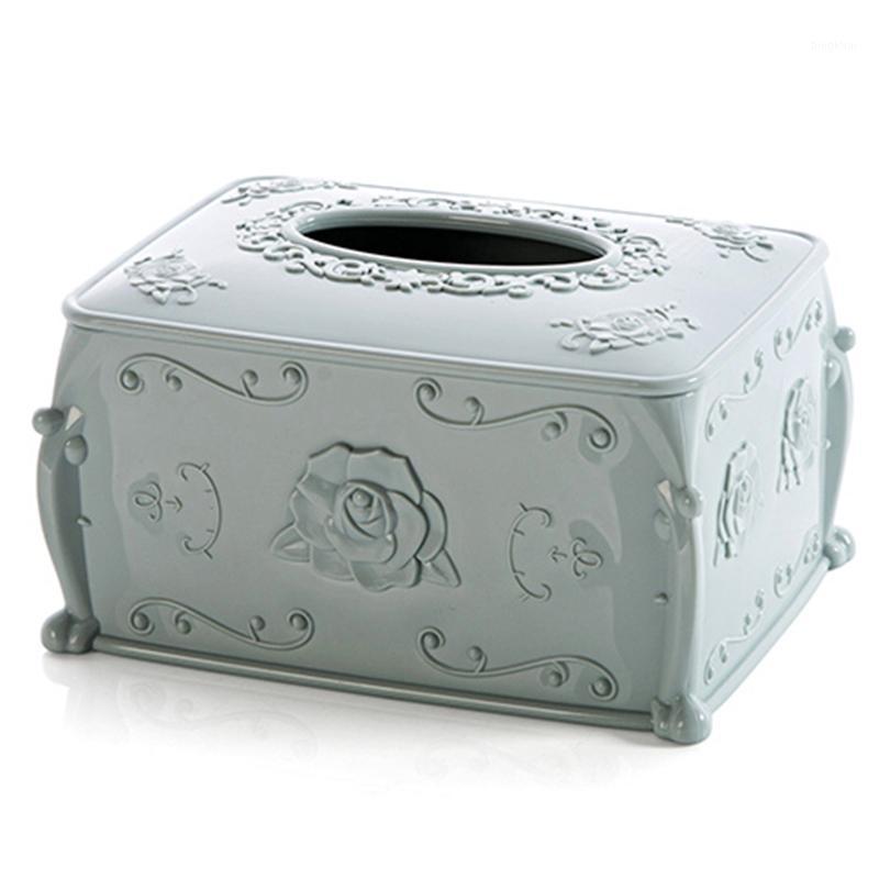 

Plastic Tissue Box Cover Napkin Storage Box Living Room Organizer Car Paper Holder Napkin Container Blue1