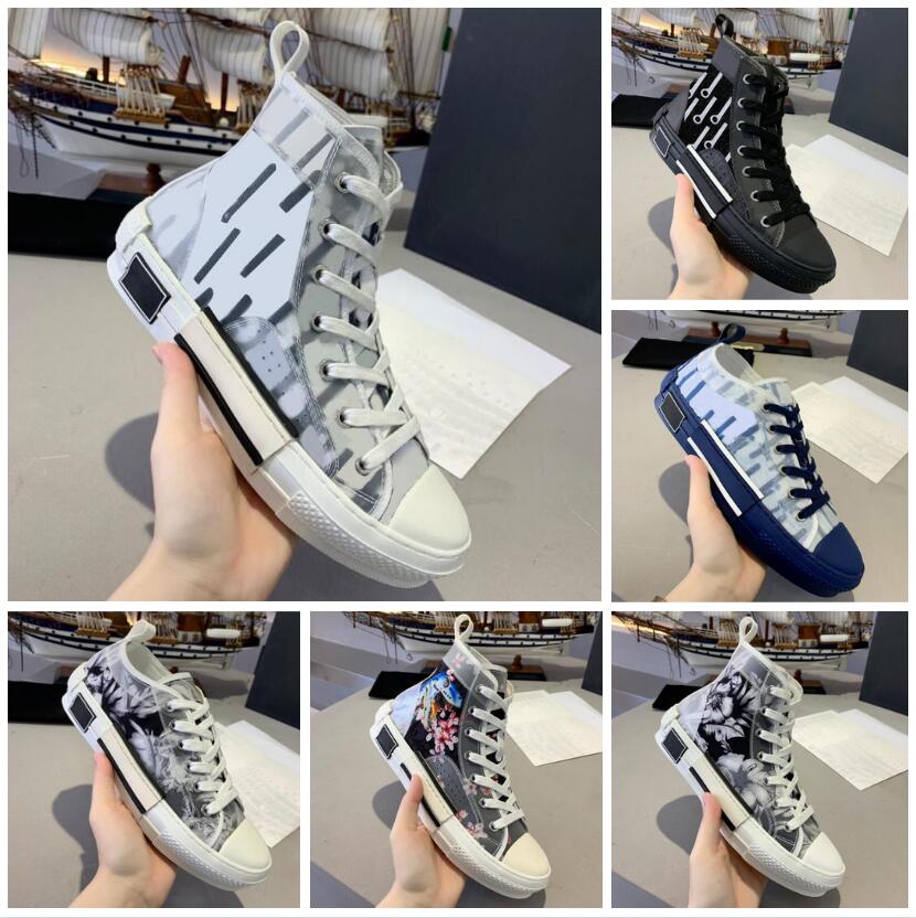 

2022 b23 high low cut top oblique bee men women luxurys shoes fashion pairs technical leather outdoor platform designers Classic sneakers, Box