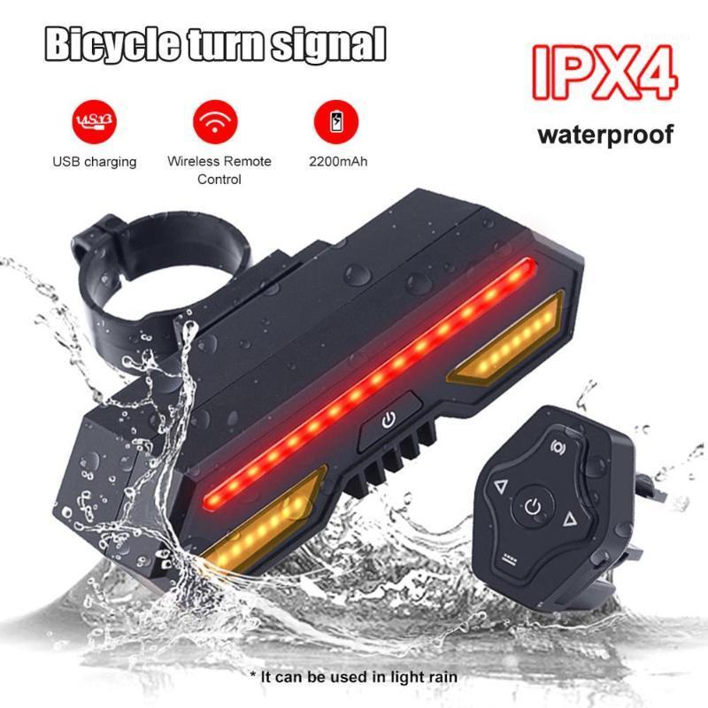 

Bicycle tail light with turn signal LEDwaterproofUSB rechargeable bicycle wireless remote control ultra-light tail light1