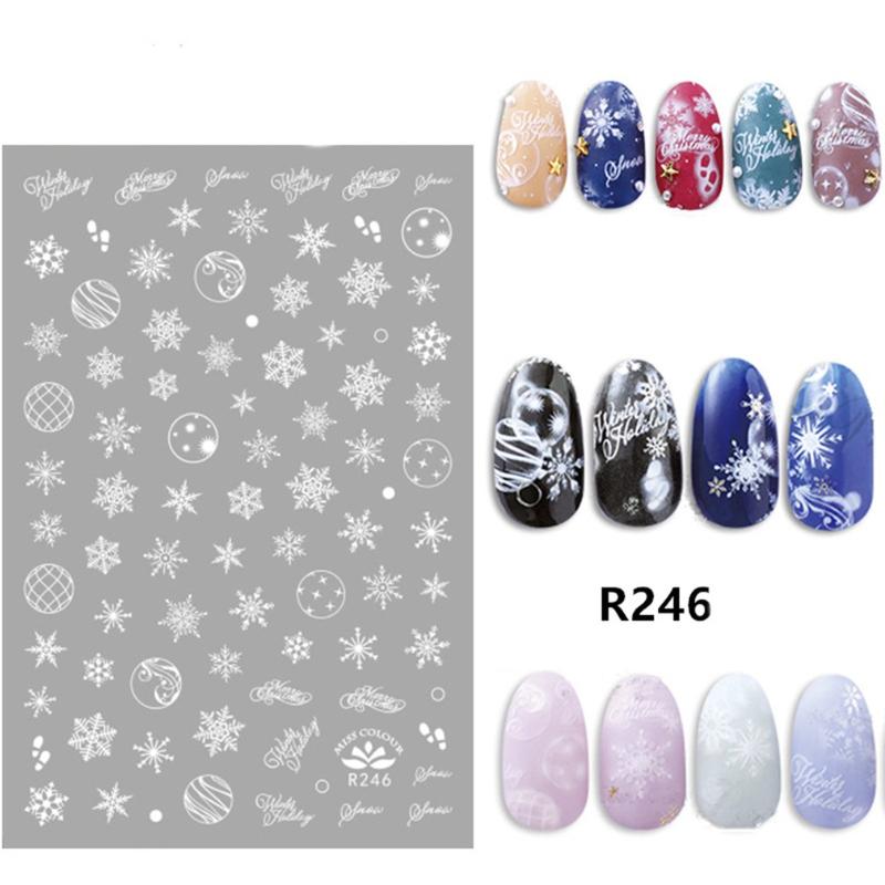 

MISS COLOUR Christmas Nail Sticker Nail Art Decorations Accesoires Christmas Decal Manicure Design Tool, R253