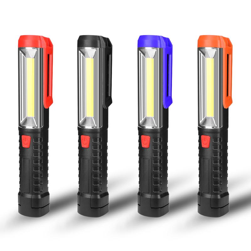 

Multifunction COB LED Work Light Powerful Pen Torch Lamp Outdoor lighting waterproof plastic lamp