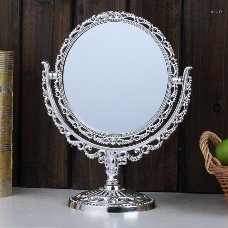 

Double sided Make Up Cosmetic Shaving Round Mirror Bath Table Free Stand1