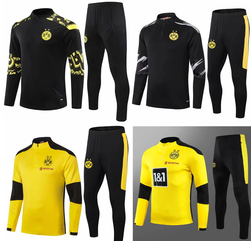 

Borussia tracksuit jacket Soccer Sets full zipper jacket Dortmund tracksuit training football jacket set Survetement Tracksuits, Yellow