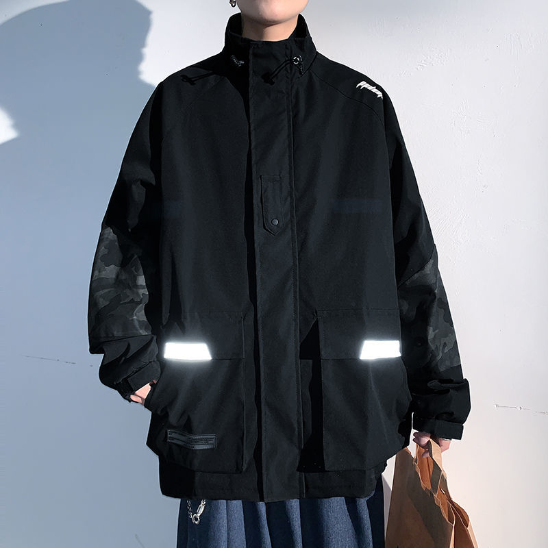 

Spring 2021 Men's New Size M- Youth Clothing Jacket YPQR, Black