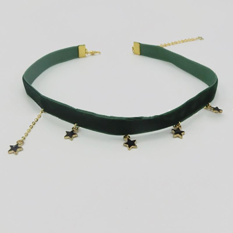 

2020 Fashion Velvet Choker Necklace Little Star Velvet Gothic rchain Statement Jewelry Retro for Women Choker Necklace