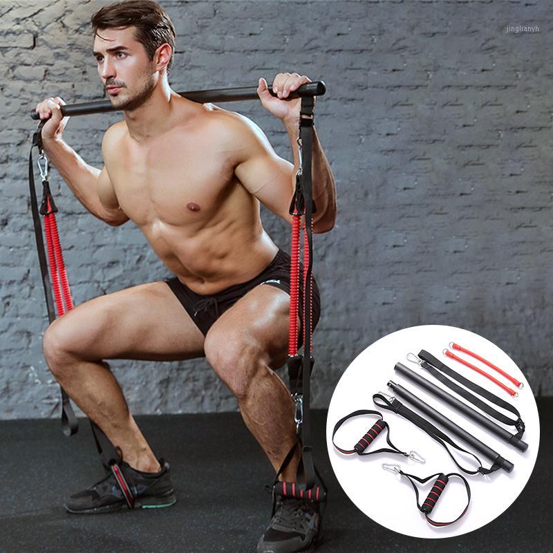 

Muscle Tension Bar Workout Resistance Bands Rubber Loops Trainer Gym Pull RopeYoga Pilates Stick Body Workout Fitness Equipment1
