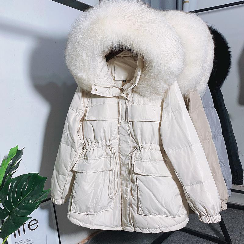 

New Arrival Women' Down Jacket 2020 Winter Jacket for Women Thicken Ladies Coat Warm Women Parkas Puffer Jackets, 4 artificial collar.