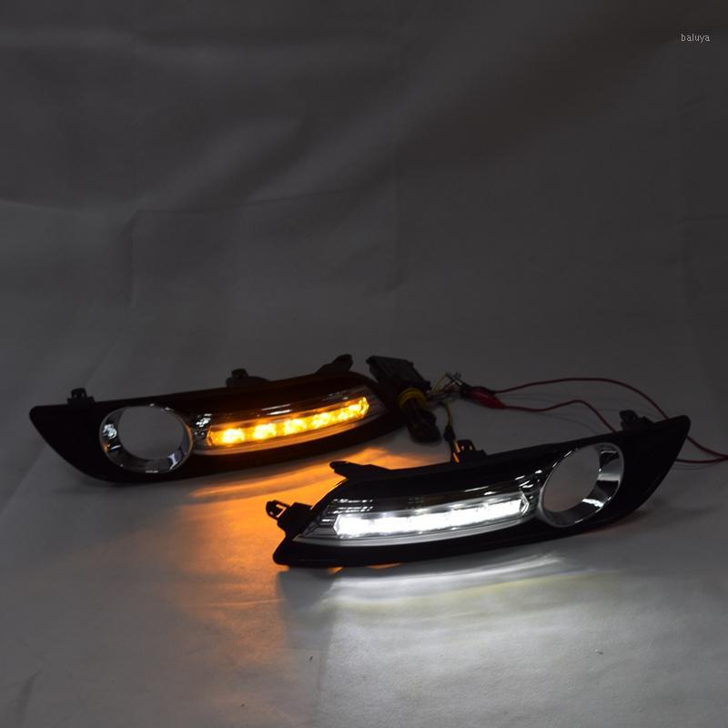 

for Sentra Sylphy 2012-2020 LED DRL Daytime Running Lights Daylight Yellow Turn Signal Lamp1