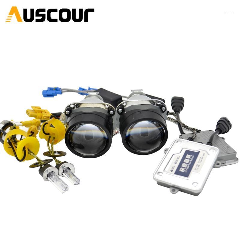 

2.5 inch mini HID bixenon Projector Lens 55W H1 Bulb ballast xenon kit for H1 H4 H7 car motorcycle headlight Headlamp assembly1