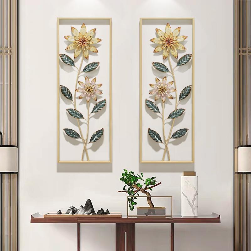 

American wall decoration creative flowers hanging flowers dwalkway metal hanging aesthetic room decor