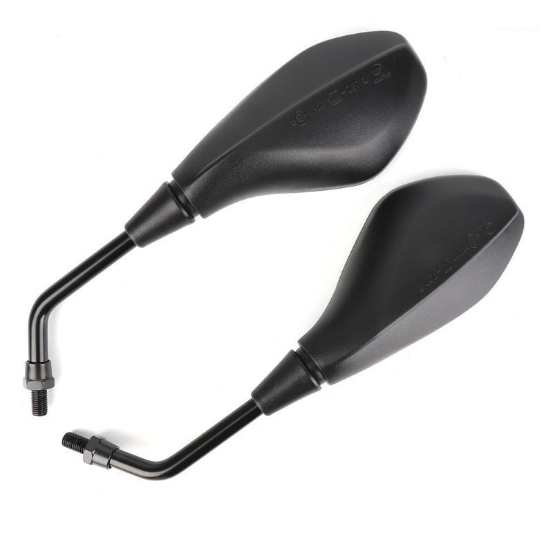 

Motorcycle Mirrors 1 Pair Rearview Mirror Scooter E-Bike Rear View Back Side Convex 10mm Carbon Fiber