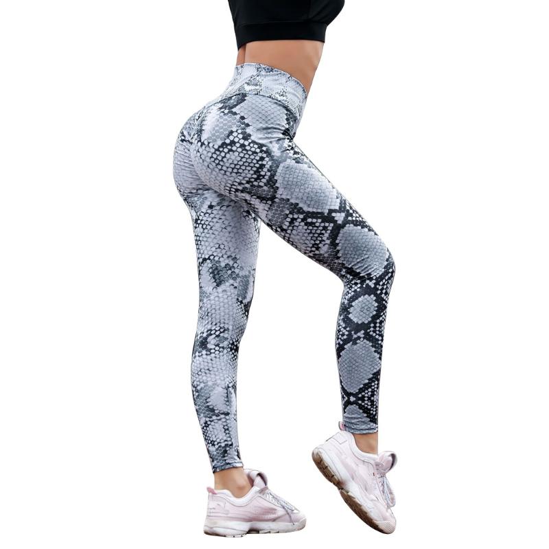 

Yoga Outfits SAGACE Pants Fashion Snake Pattern Long Leggings Women Gym Clothing Female Sexy High Waist Fitness Running Leggins, White;red
