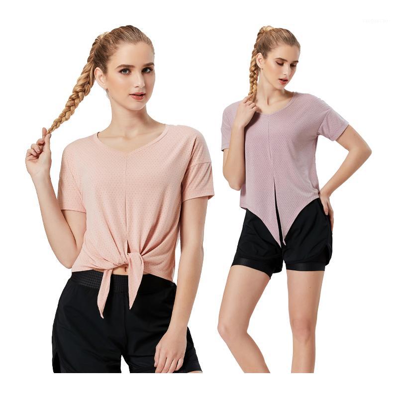 

Yoga Gym Jerseys New Shirts Women Shirt Mesh Breathable Sports Tshirts Quick Dry Women Loose Blouse Workout Running Short Sleeve1, Purple