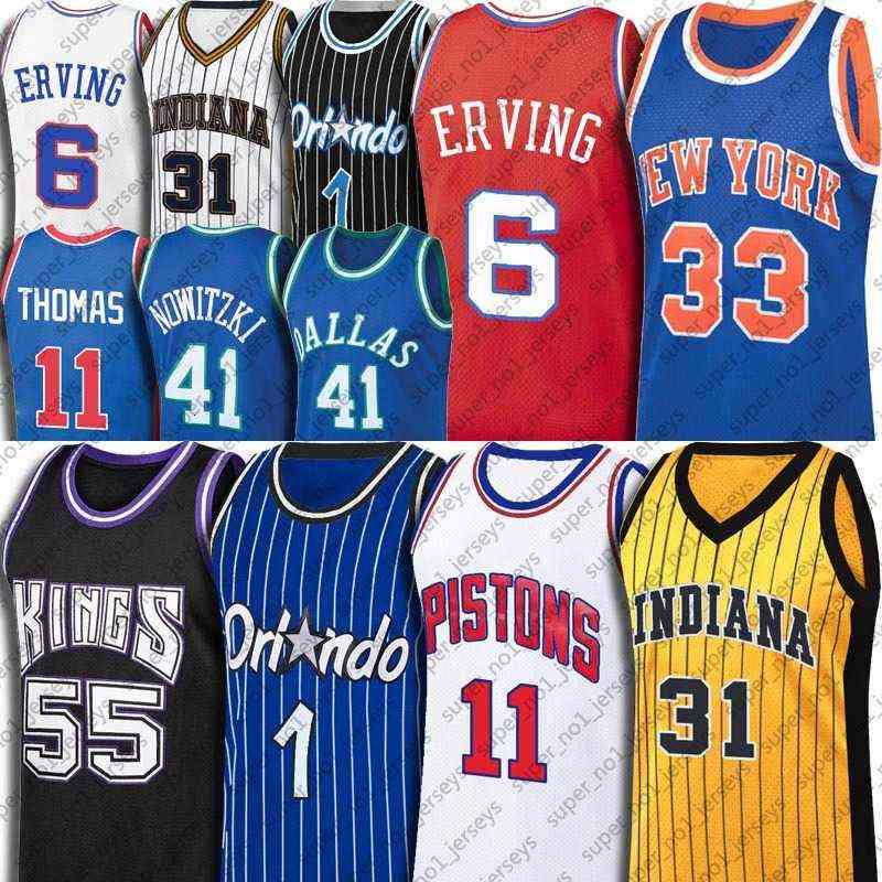 

Throwback Reggie Patrick Miller Ewing Jersey Basketball Isiah Dirk Thomas Nowitzki Jerseys Julius Jason Erving Williams Anfernee Penny