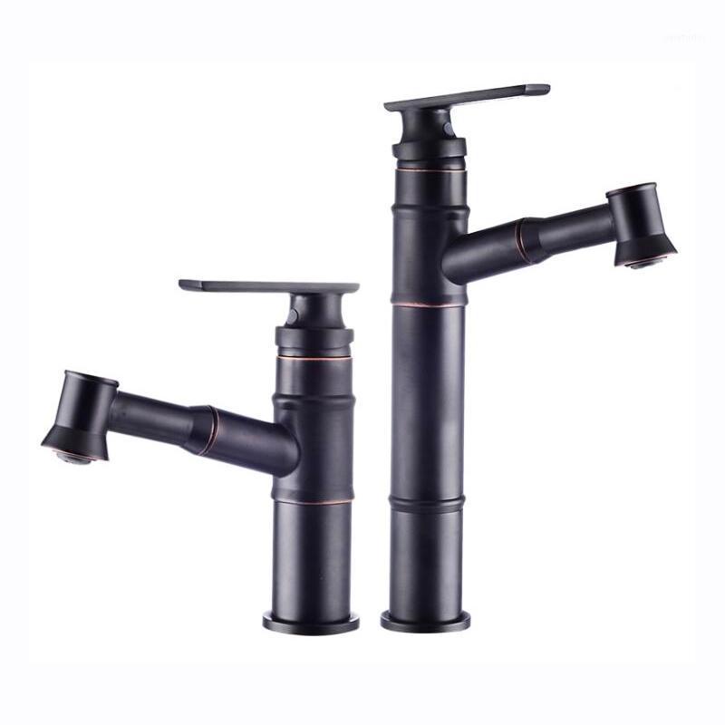 

Black Colors Brass Material Deck Mounted Cold & Hot Water of Pull Out Sprayer Faucet1