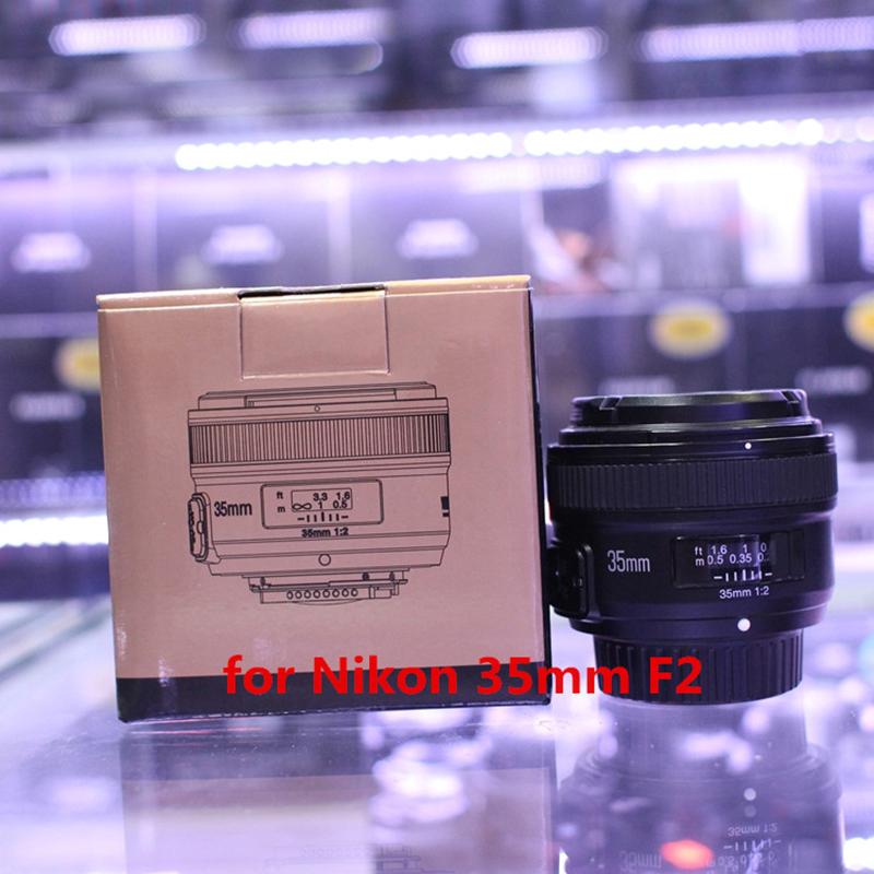 

YONGNUO 35mm Lens YN35mm F2.0 AF/MF Fixed Focus F1.8 AF/EF Lens for Canon Nikon F Mount D3200 D3400 D3100 D5300 for DLSR Camera