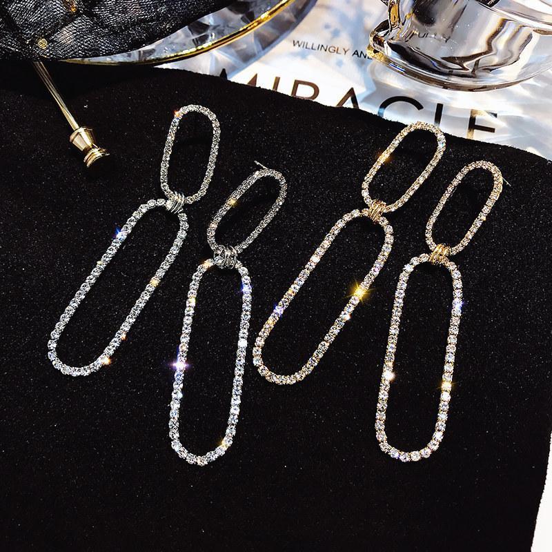

Vintage Crystal Geometric Women Dangle Earrings Geometric Earrings Long Pendant For Women Drops1