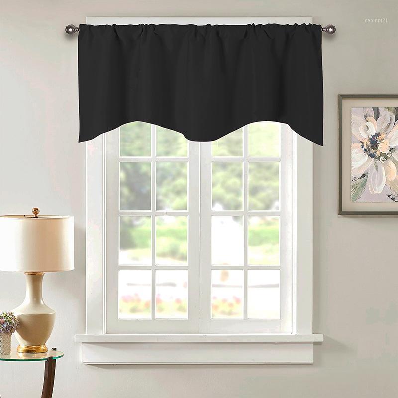 

Black Blackout Curtains Roman Blinds Solid Color Short Door Curtain Drape Valance Green Kitchen Window Curtain X296#401, Sky blue cloth