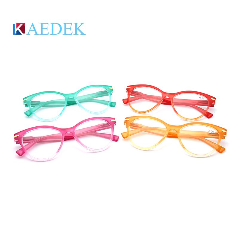 

Sunglasses KAEDEK Brand Reading Glasses Cat Eye Transparent Fashion Eyeglasses Lesebrillen Europe Style Men Women