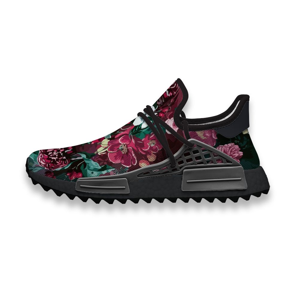

Custom Running Shoes Hundreds of Flowers Struggle Colorfully Human Race NMD Trail Mens casual Sneakers slip