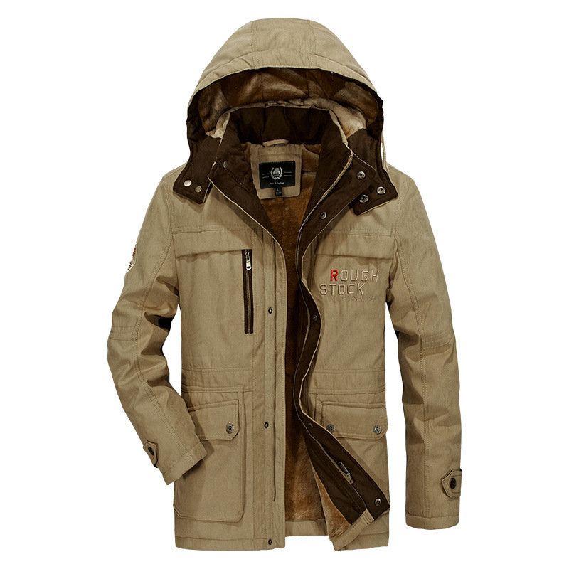 

2021 The New New New Mid-length and Large Male Size Thick Padded Casual Jacket Tdai, Blue