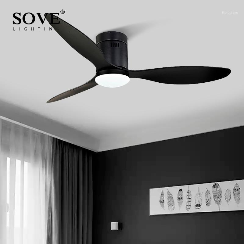

SOVE DC motor led Industrial village ceiling fans with lights Without lights with remote control Ventilador De Techo 220V 110V1
