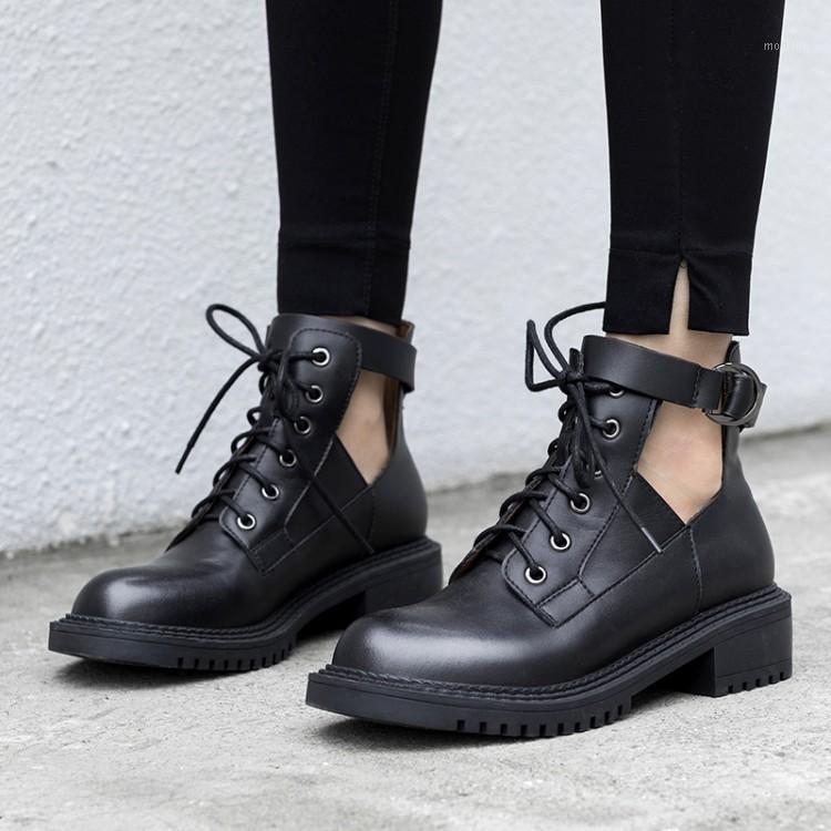 

Stylesowner Brand Design Genuine Leather Cow Suede Ankle Boots Women Shoes Woman Fashion Leisure Boots Female Shoe Boot 20201, Black cow leather