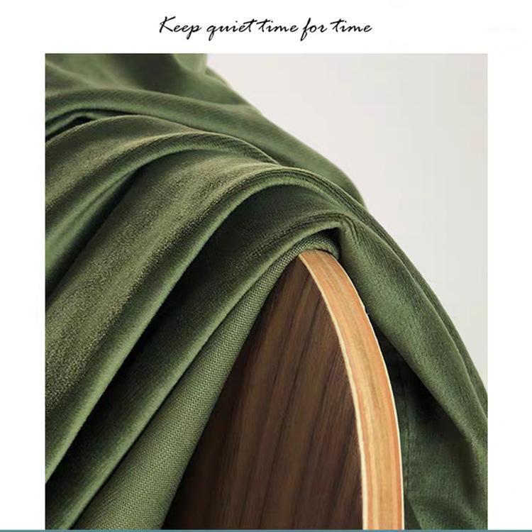 

Morandi Greyish Green Velvet Shade Thermal Protection Curtains for Living Room Bedroom Modern Simple Light Luxury Flannel1, Tulle