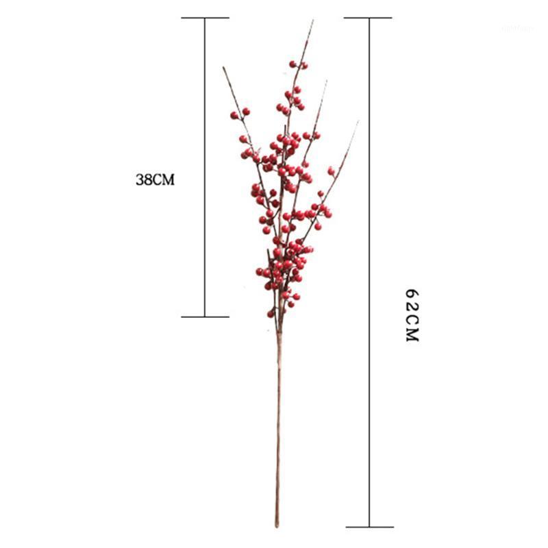 

Red Beans Berry Artificial Imitated Flower Bunch Wedding Party Home Table Decor For Home Living Room Decor1