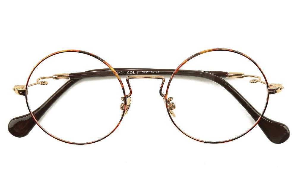 

Fashion Sunglasses Frames Agstum Round Metal Wire Vintage Clear Lenses Spectacles Myopia Glasses Eyeglass