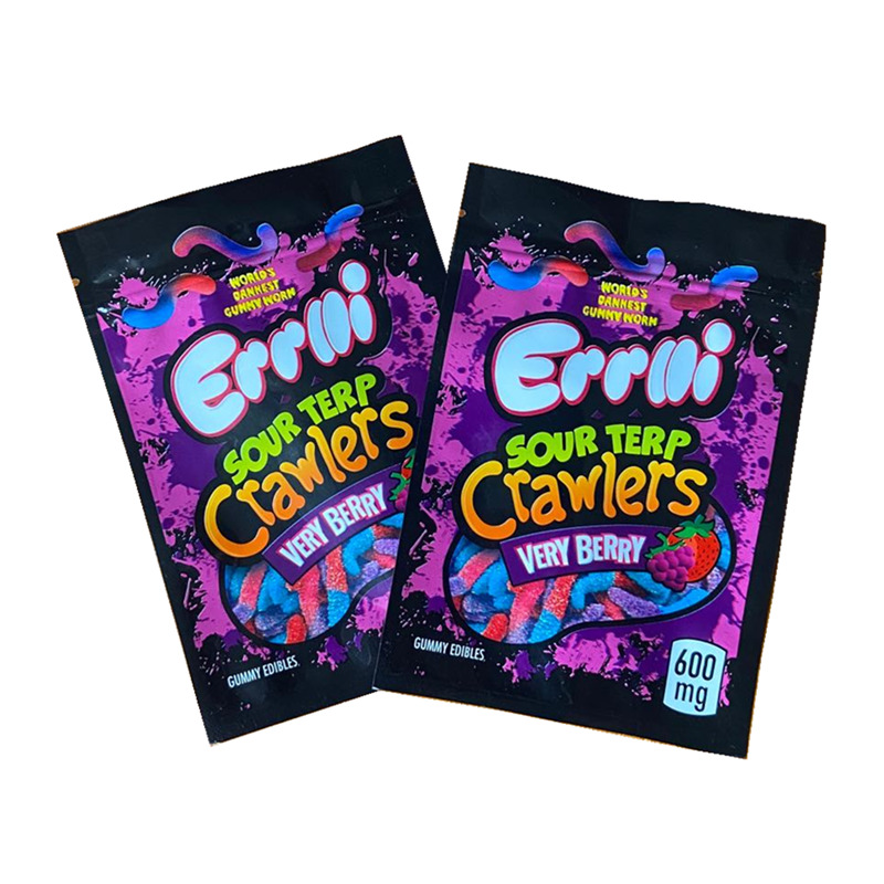 

Terp Smell Gummy Mylar Sour Packaging 600mg Very Edibles Strawberry Bag Bag Crawlers Berry Errlli Proof Cookies California Bags Wfdiq