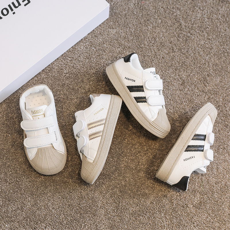 

Casual Kids Shoes Child Sneakers Fashion Children Shell Head Styles Slip On Breathable Boys Shoes Girls Trainers Tenis Infantil Size 26-35, Black