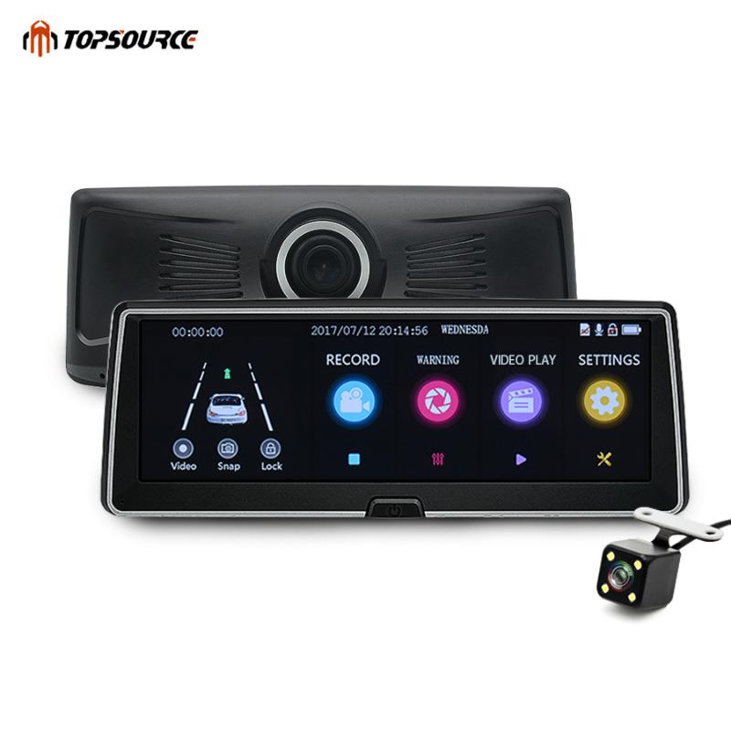 

TOPSOURCE Car DVR Dual Lens Camera Registrator IPS screen HD 1080P Car Recorder Dash Cam Registratory Camcorder Night Vision